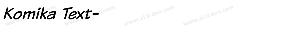 Komika Text字体转换